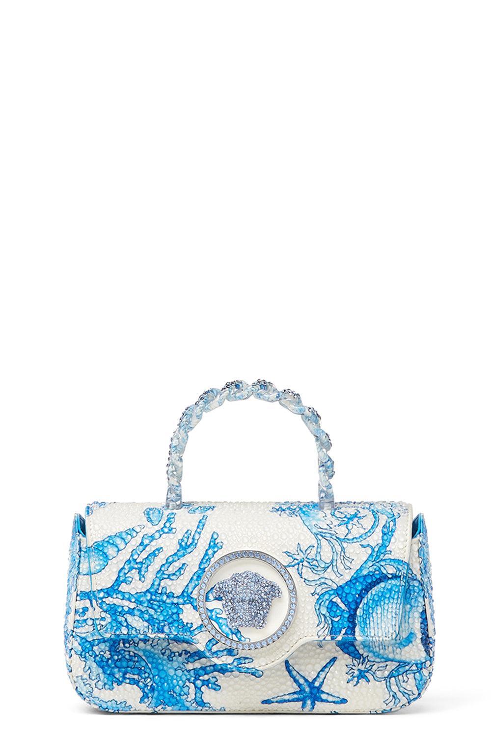 La Medusa Mini Bag - Bright Blue Underwater Barocco-BRTBLUPA-HANDBAGTOP HANDLE-VERSACE