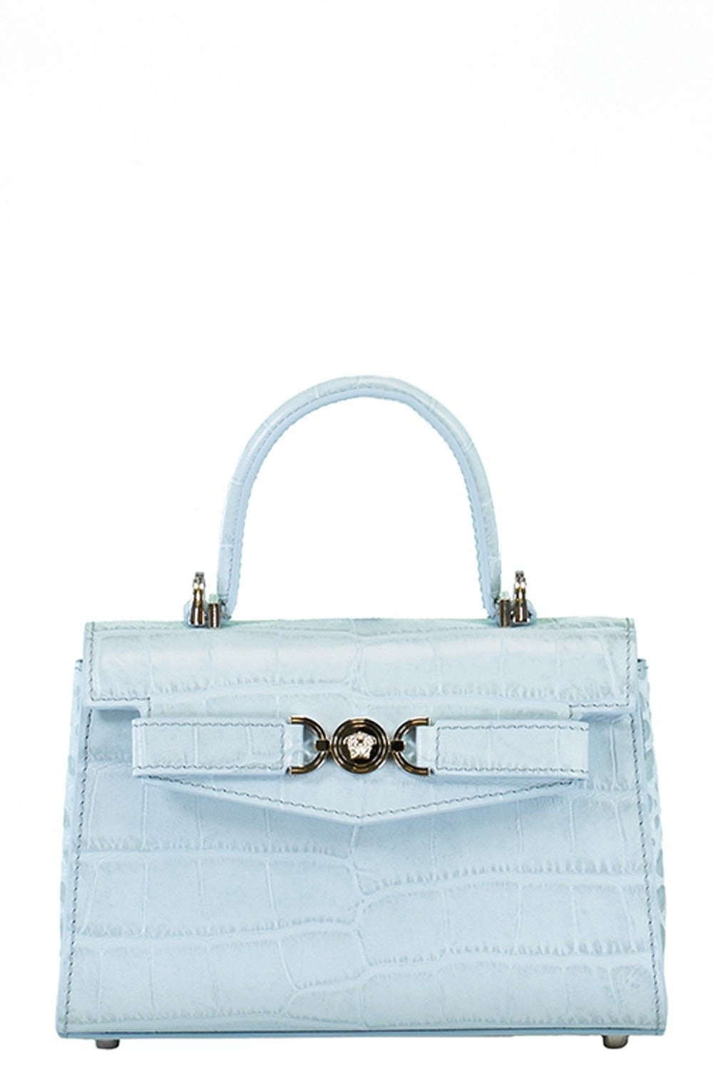 VERSACE-Medusa '95 Small Handbag - Pastel Blue-PASTEL BLUE PALLADIUM