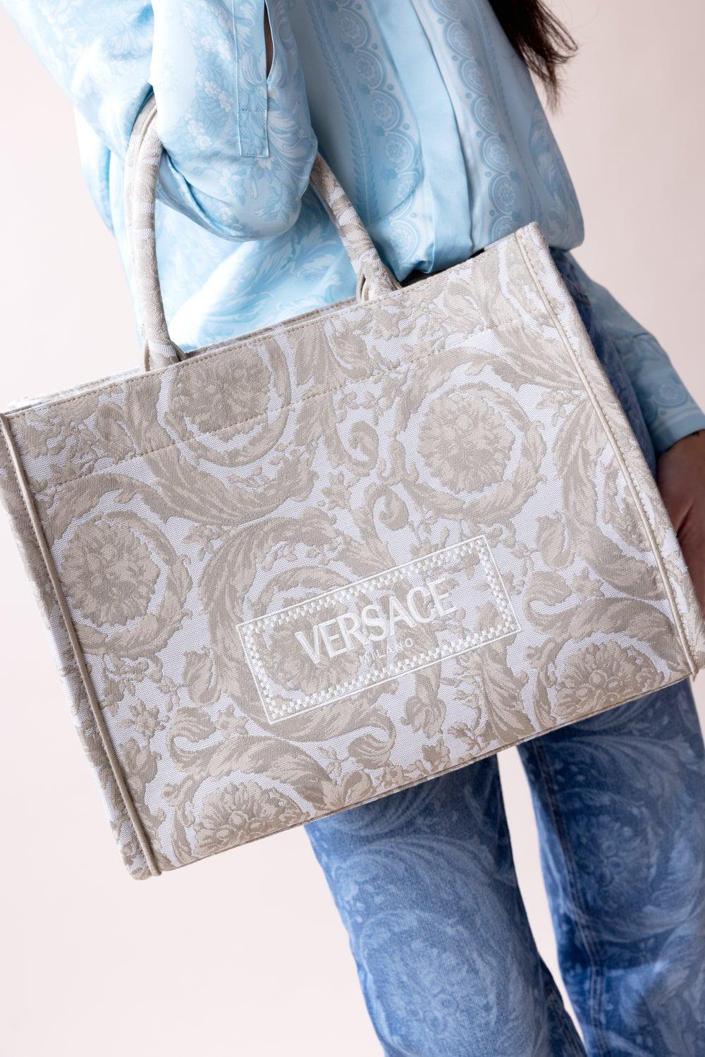 VERSACE-Barocco Athena Tote Bag - Beige-BEIGE/BE