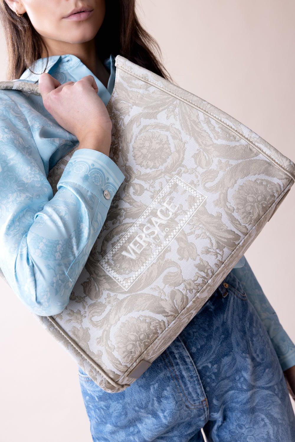 VERSACE-Barocco Athena Tote Bag - Beige-BEIGE/BE