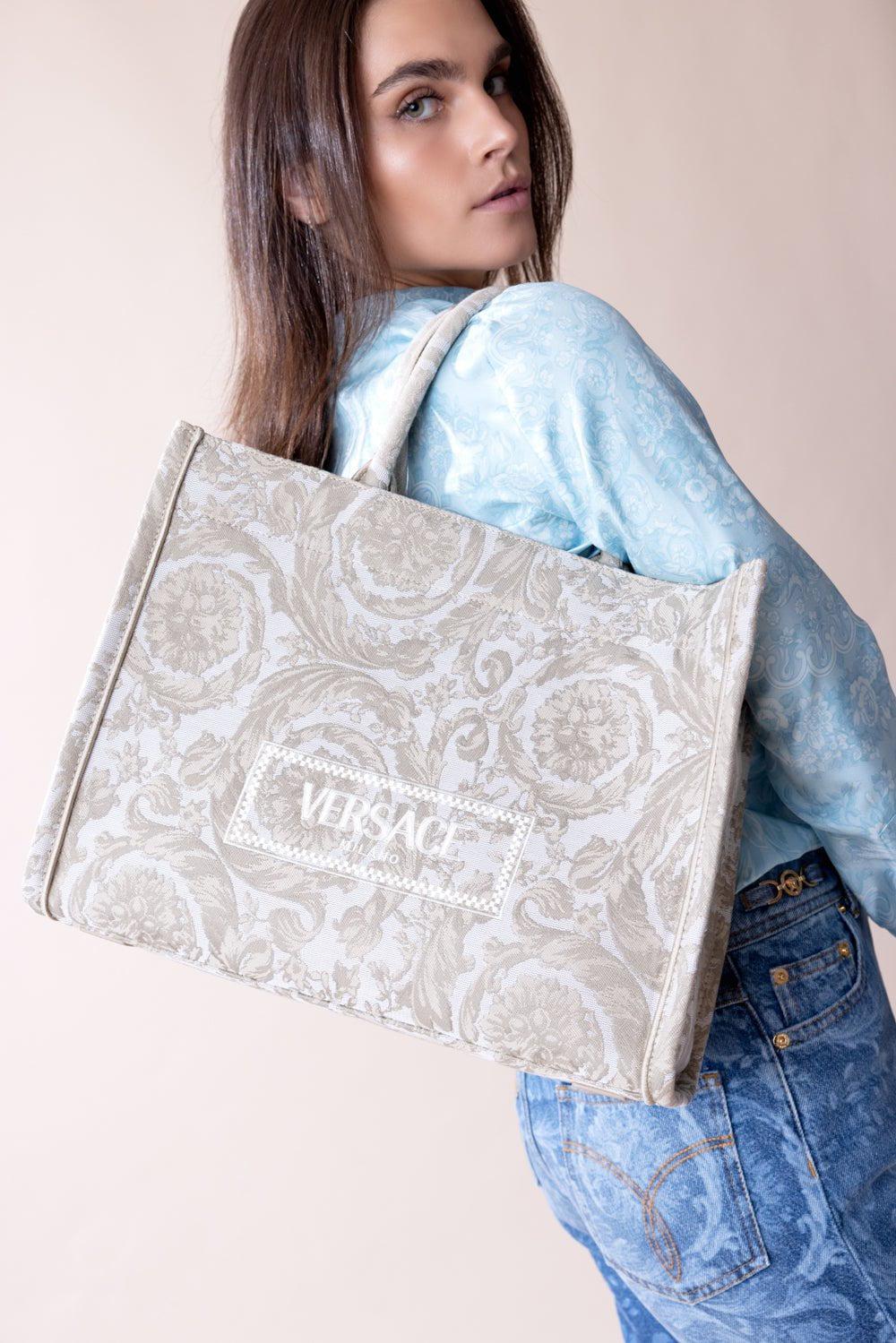 VERSACE-Barocco Athena Tote Bag - Beige-BEIGE/BE