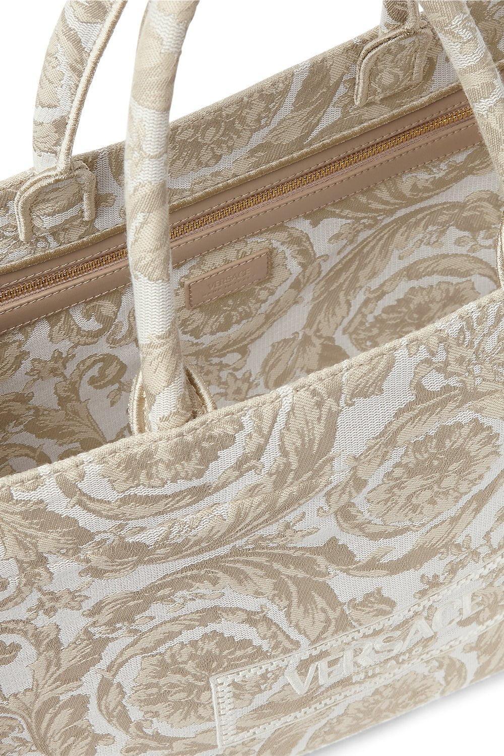 VERSACE-Barocco Athena Tote Bag - Beige-BEIGE/BE