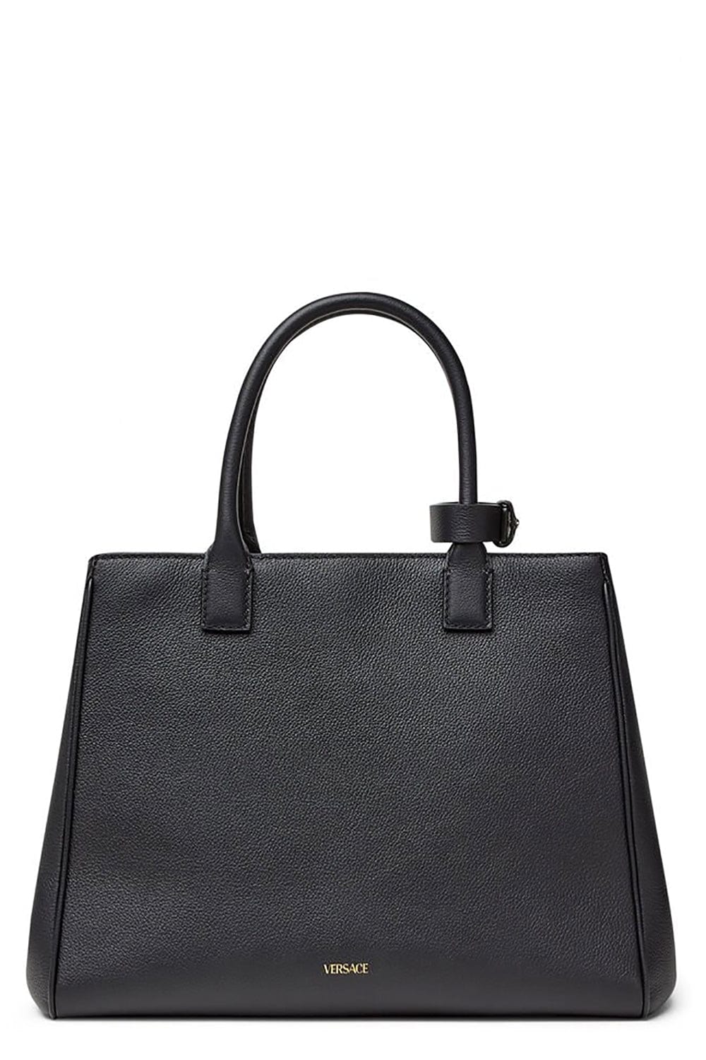 VERSACE-Large Tote With Crossbody Strap - Black-BLACK