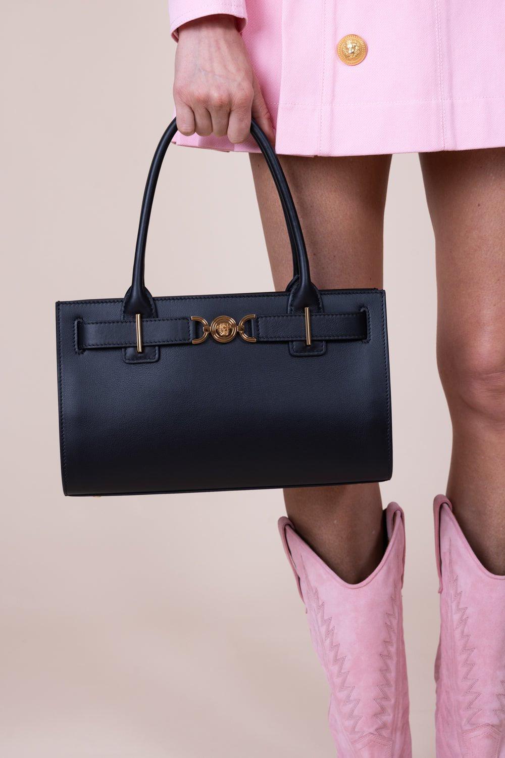 VERSACE-Medusa 95 Tote - Black-BLK/GOLD