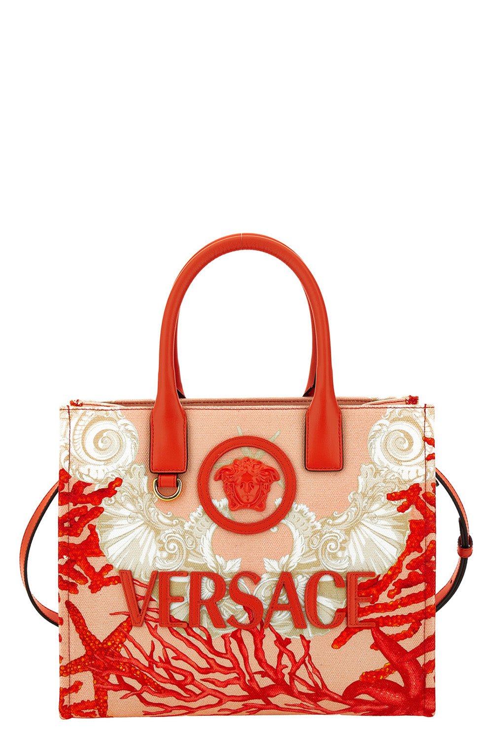 VERSACE-La Medusa Small Tote Bag-CORALMLT
