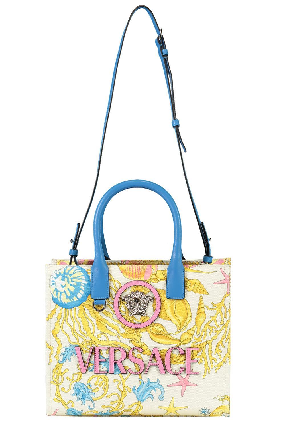 La Medusa Small Tote Bag - Underwater Barocco-EGGUAPAL-HANDBAGTOTES-VERSACE
