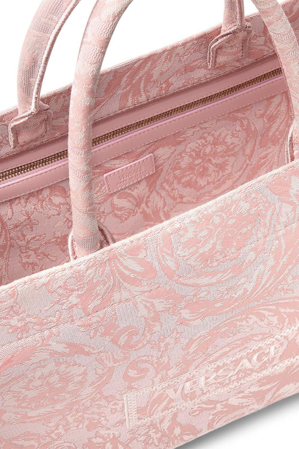 VERSACE-Barocco Athena Tote Bag - Pink Rose-PNK/RSE