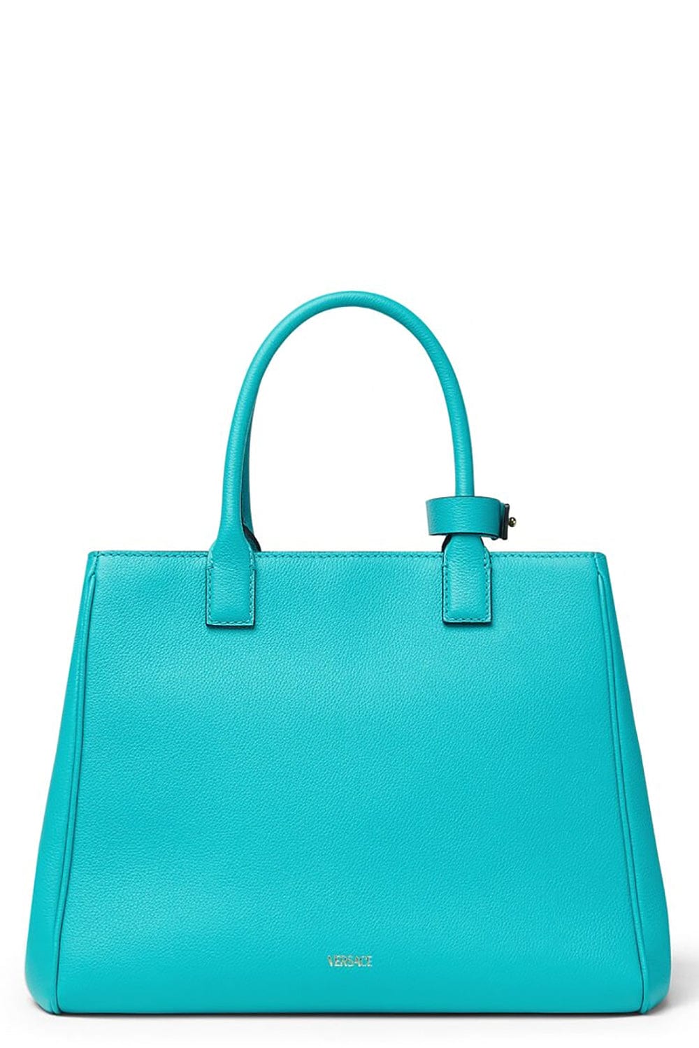 VERSACE-Large Tote With Crossbody Strap - Turqouis-TURQUOISE