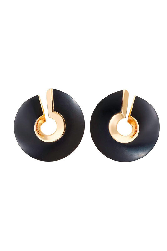 Jet Verso Midi Earrings-ROSE GOLD-JEWELRYFINE JEWELEARRING-VHERNIER