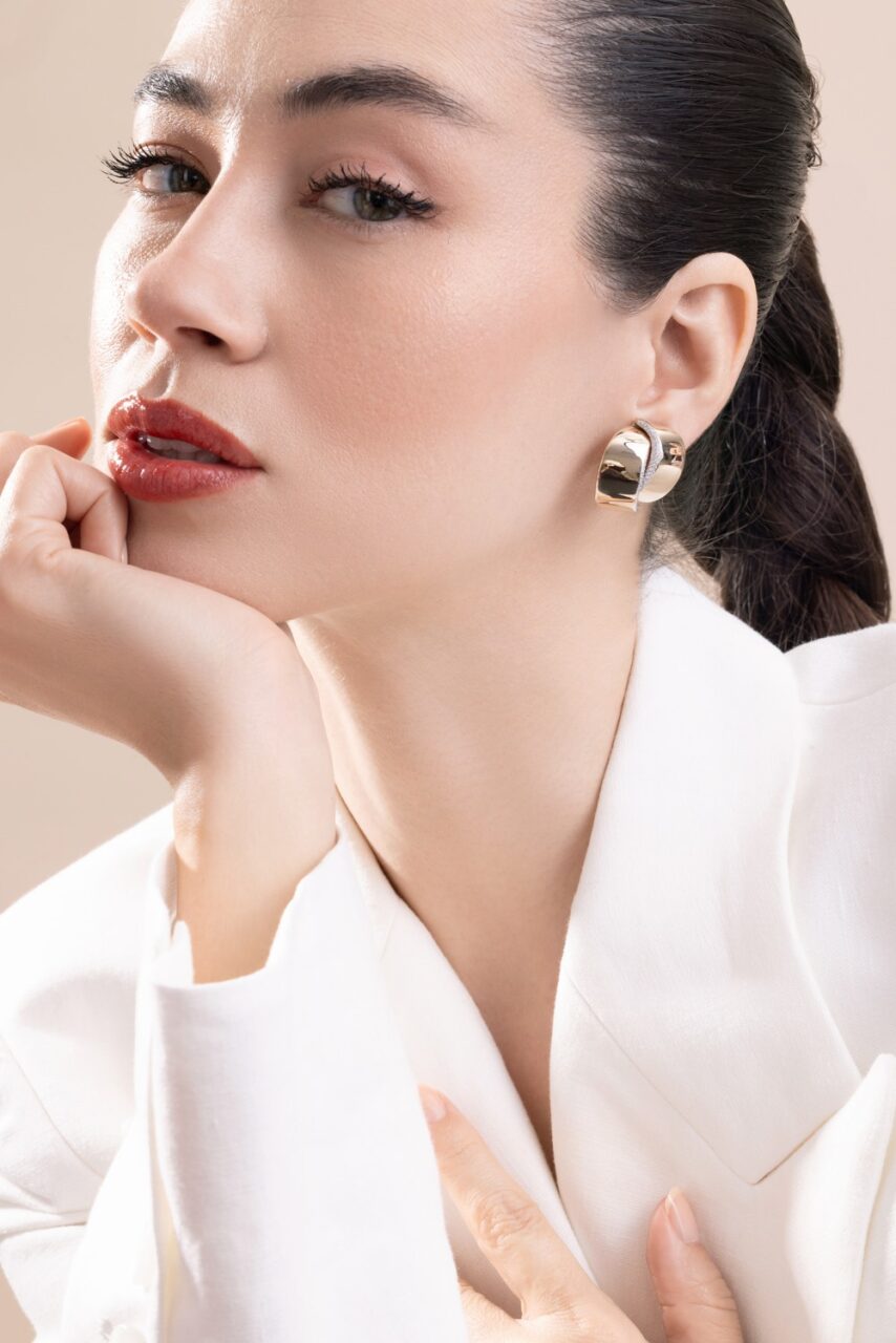 Diamond Abbraccio Earrings-WHITE GOLD-JEWELRYFINE JEWELEARRING-VHERNIER