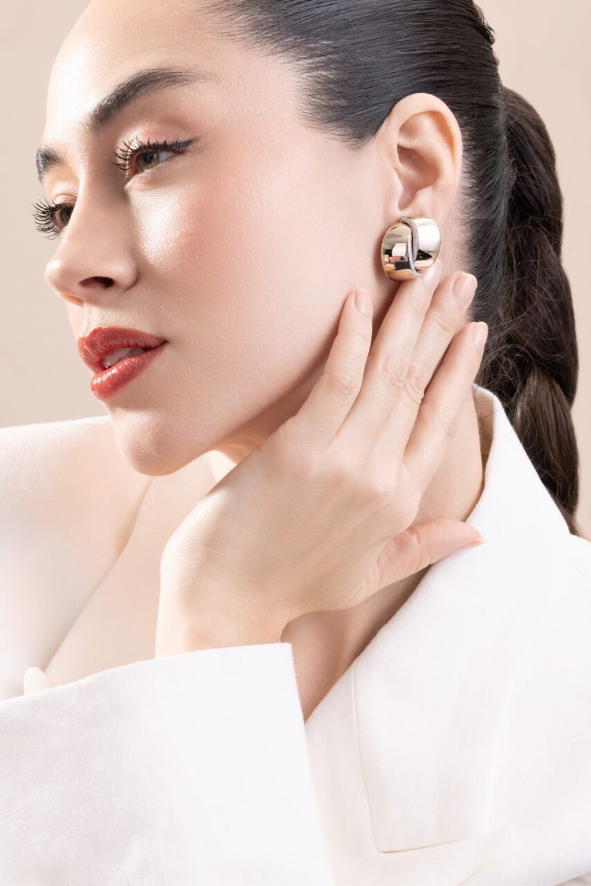Diamond Abbraccio Earrings-WHITE GOLD-JEWELRYFINE JEWELEARRING-VHERNIER