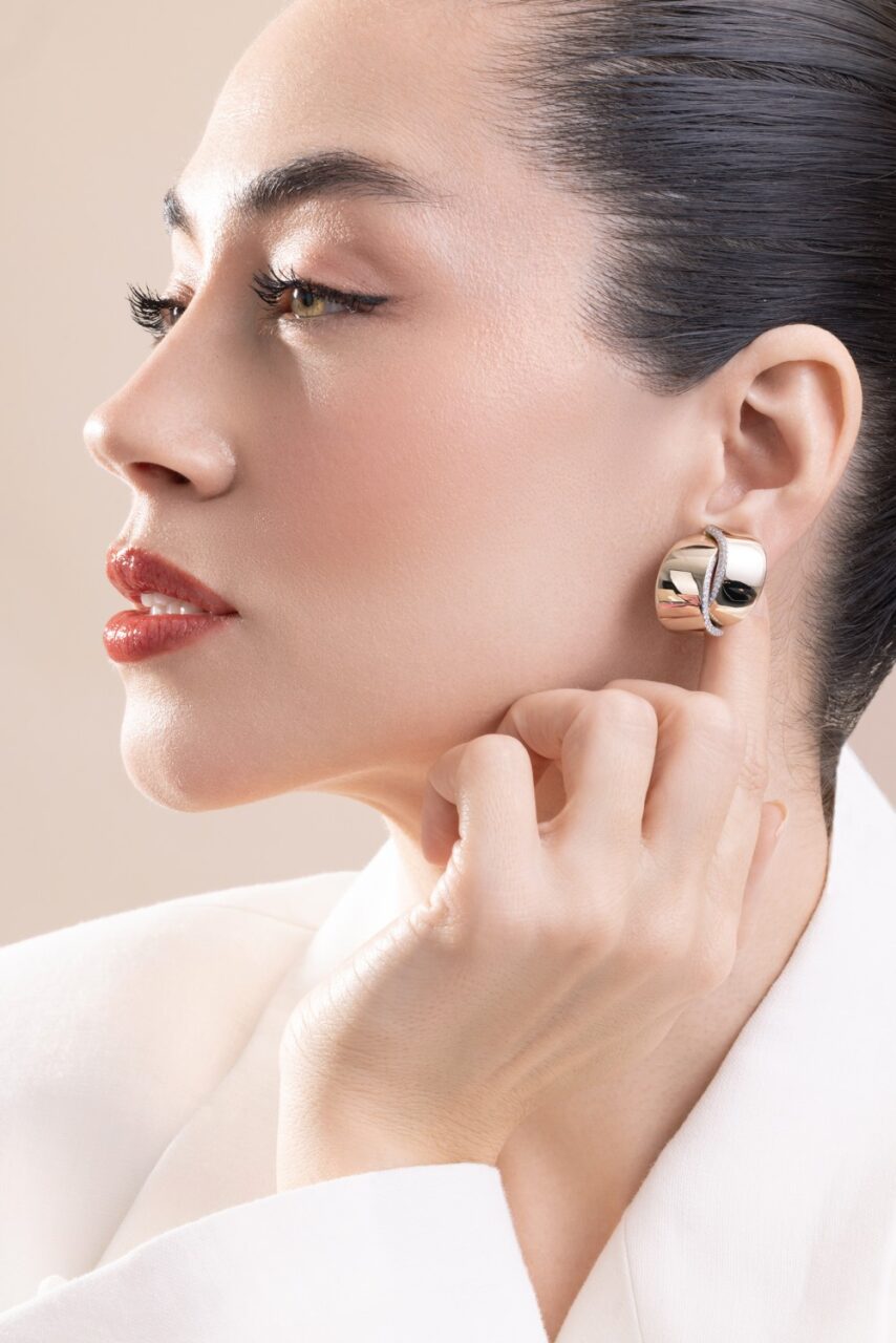 Diamond Abbraccio Earrings-WHITE GOLD-JEWELRYFINE JEWELEARRING-VHERNIER
