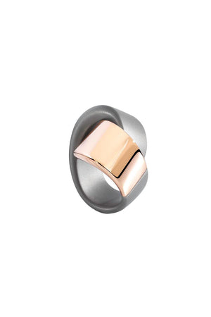 Abbraccio Gold Titanium Ring-ROSE GOLD-7.25-JEWELRYFINE JEWELRING-VHERNIER