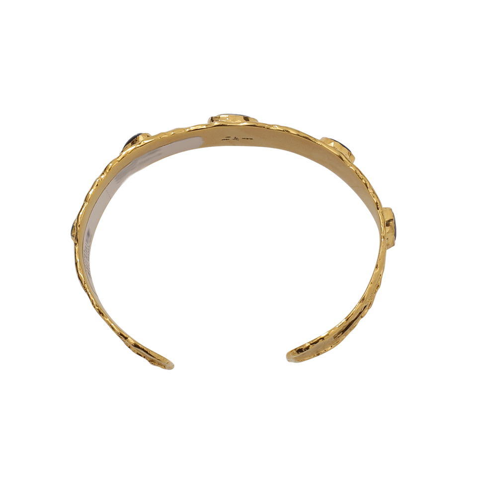 VICTOR VELYAN-Black Opal Cuff-YELLOW GOLD