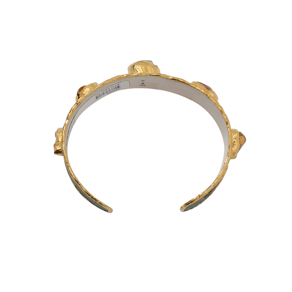 VICTOR VELYAN-Mexican Fire Opal Cuff-YELLOW GOLD