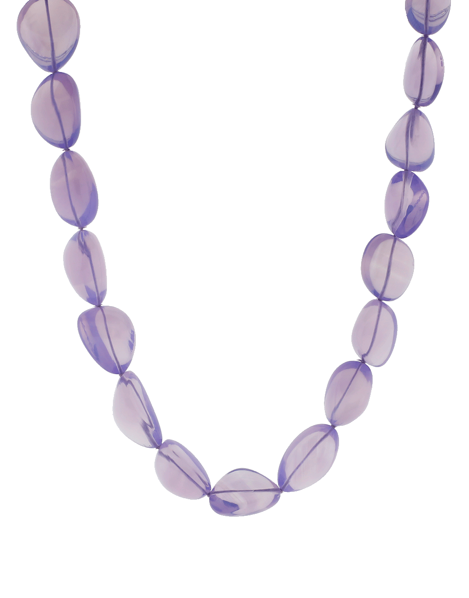 VICTOR VELYAN-Moon Quartz Beaded Necklace-YELLOW GOLD