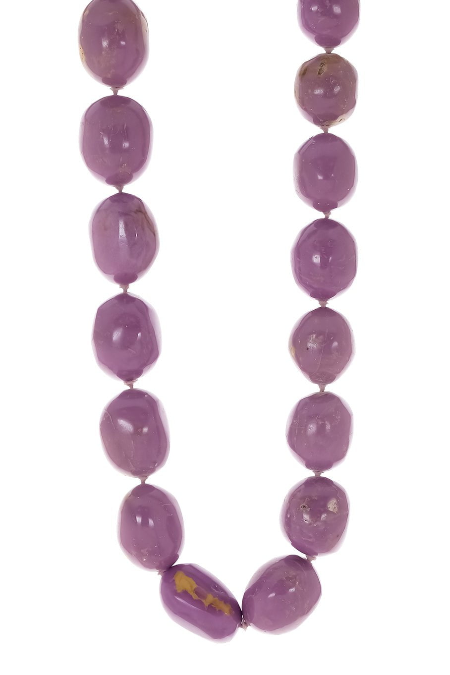 VICTOR VELYAN-Phosphosiderite Bead Necklace-YELLOW GOLD