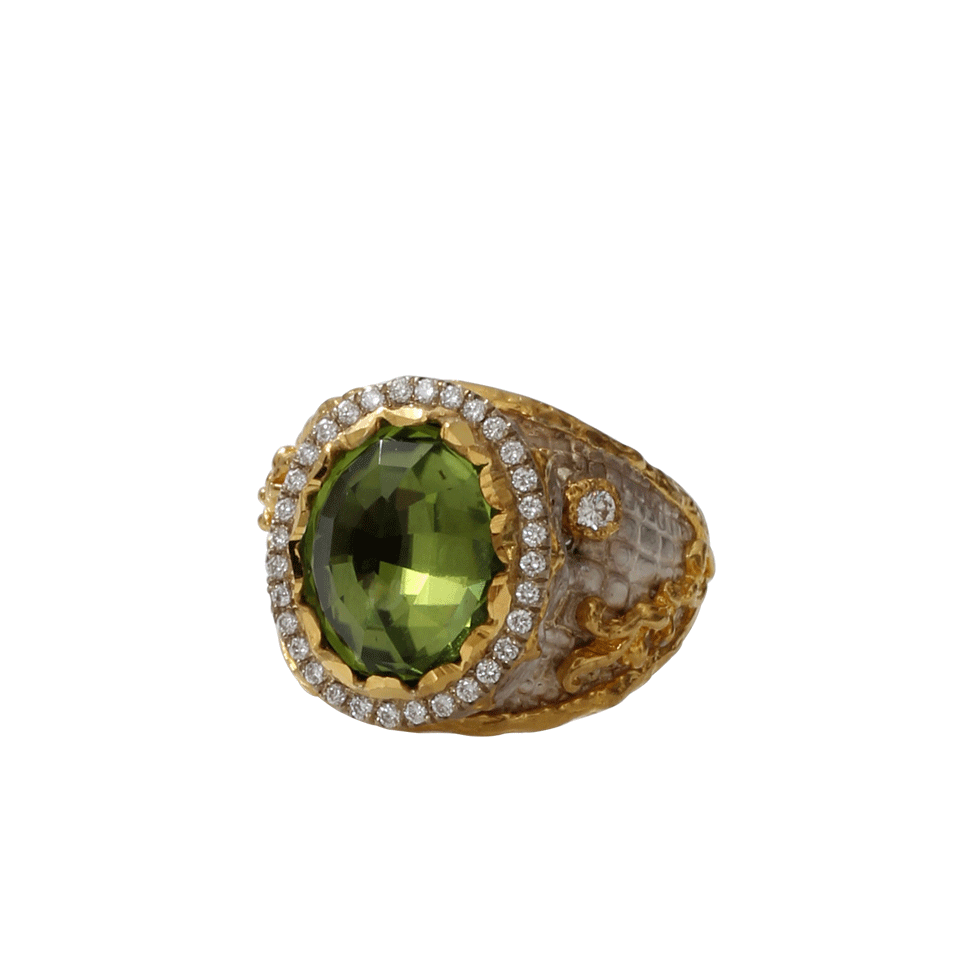 VICTOR VELYAN-Peridot Ring-YELLOW GOLD