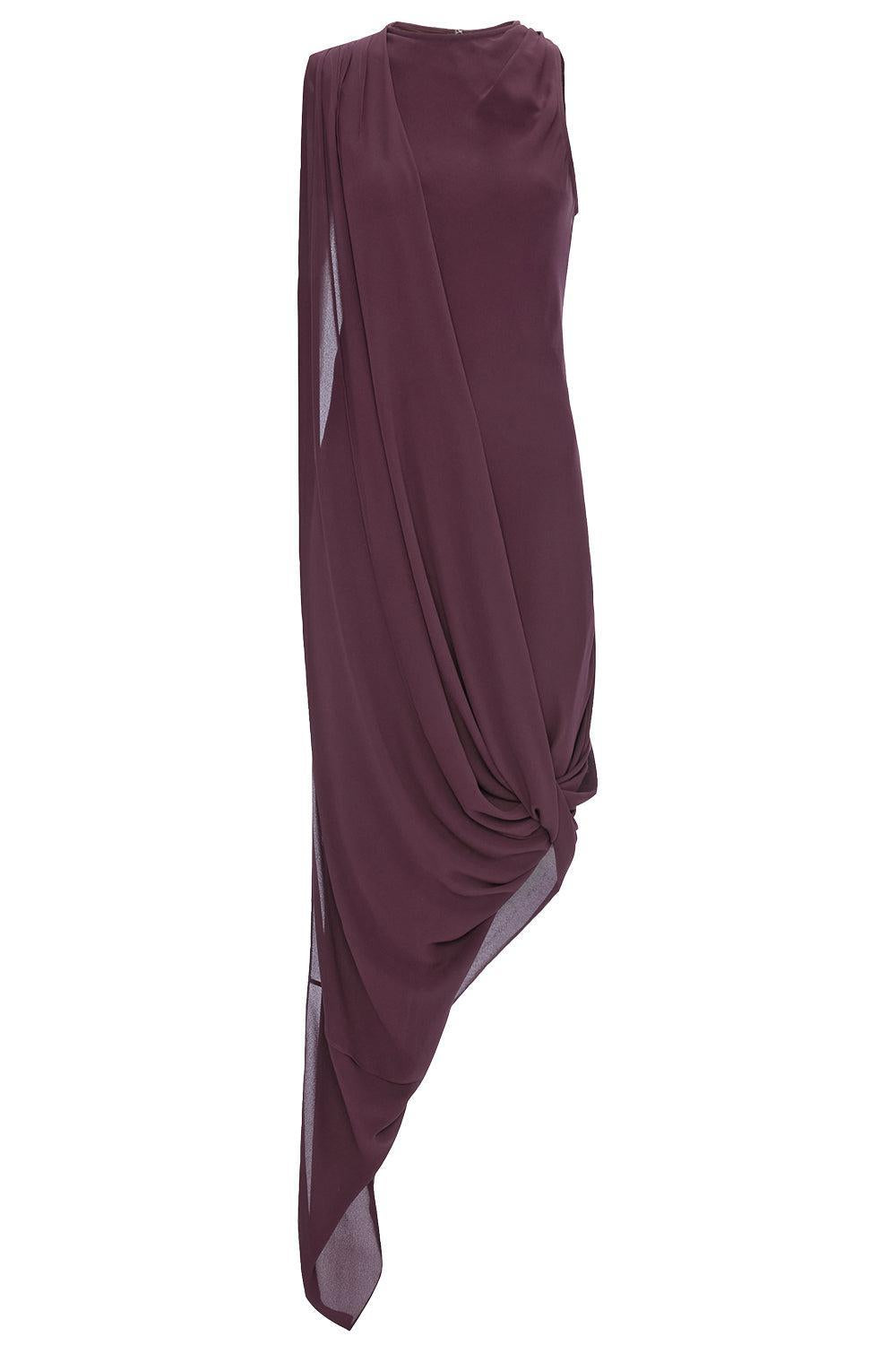 Sleeveless Dress-BROWN-2-CLOTHINGDRESSCASUAL-VICTORIA BECKHAM