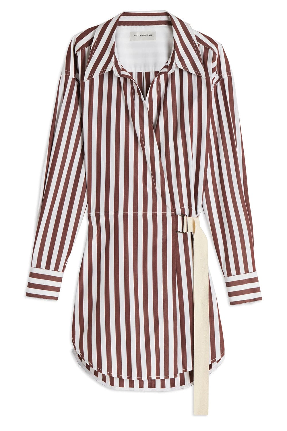 VICTORIA BECKHAM-Wrap Shirt Dress-