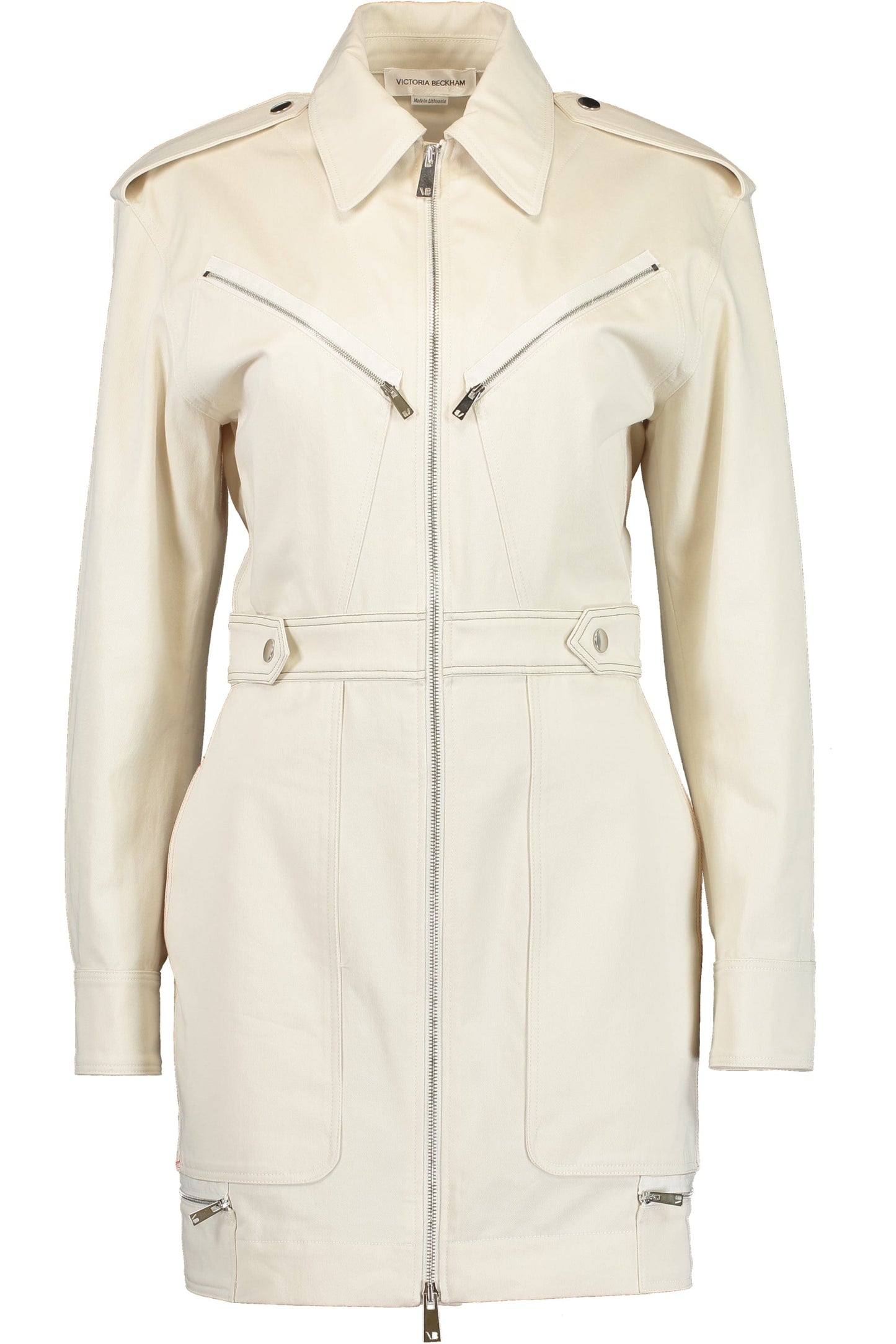 VICTORIA BECKHAM-Zip Detail Utility Dress-