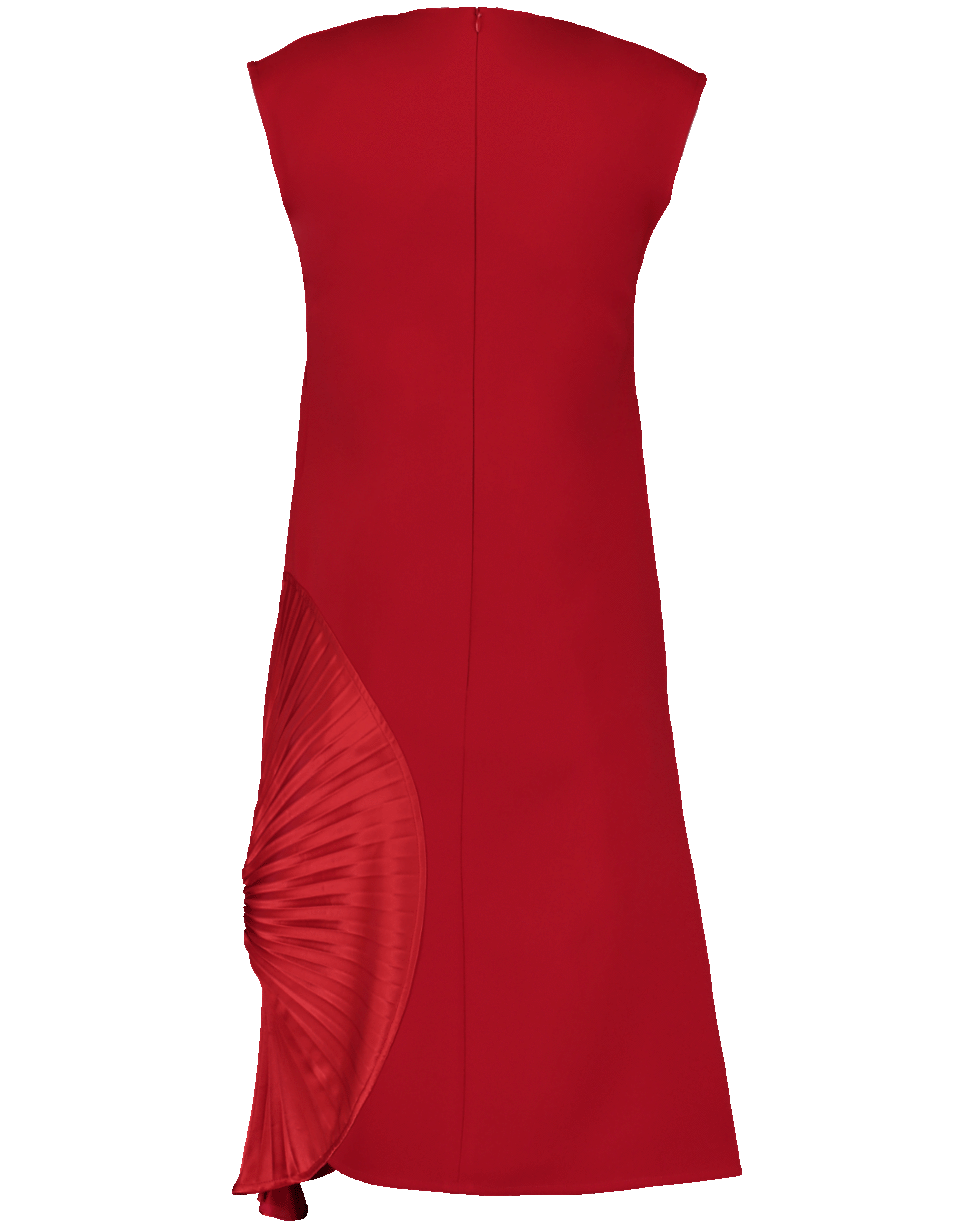 VICTORIA BECKHAM-Pleated Panel Shift Dress-