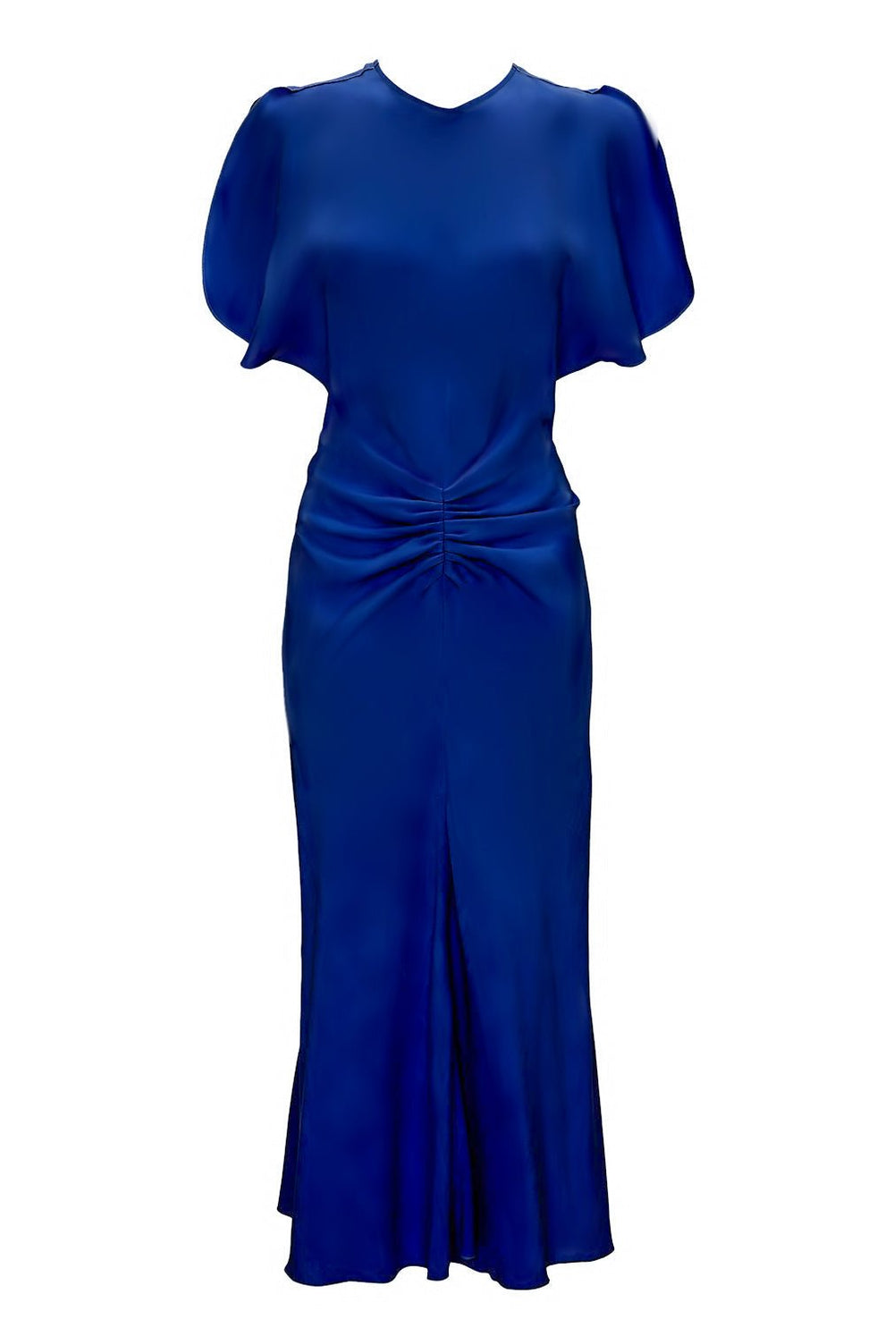 Gathered Waist Midi Dress - Royal Blue | VICTORIA BECKHAM Marissa Collections Gathered Waist Midi Dress - Royal Blue | VICTORIA BECKHAM Marissa Collections