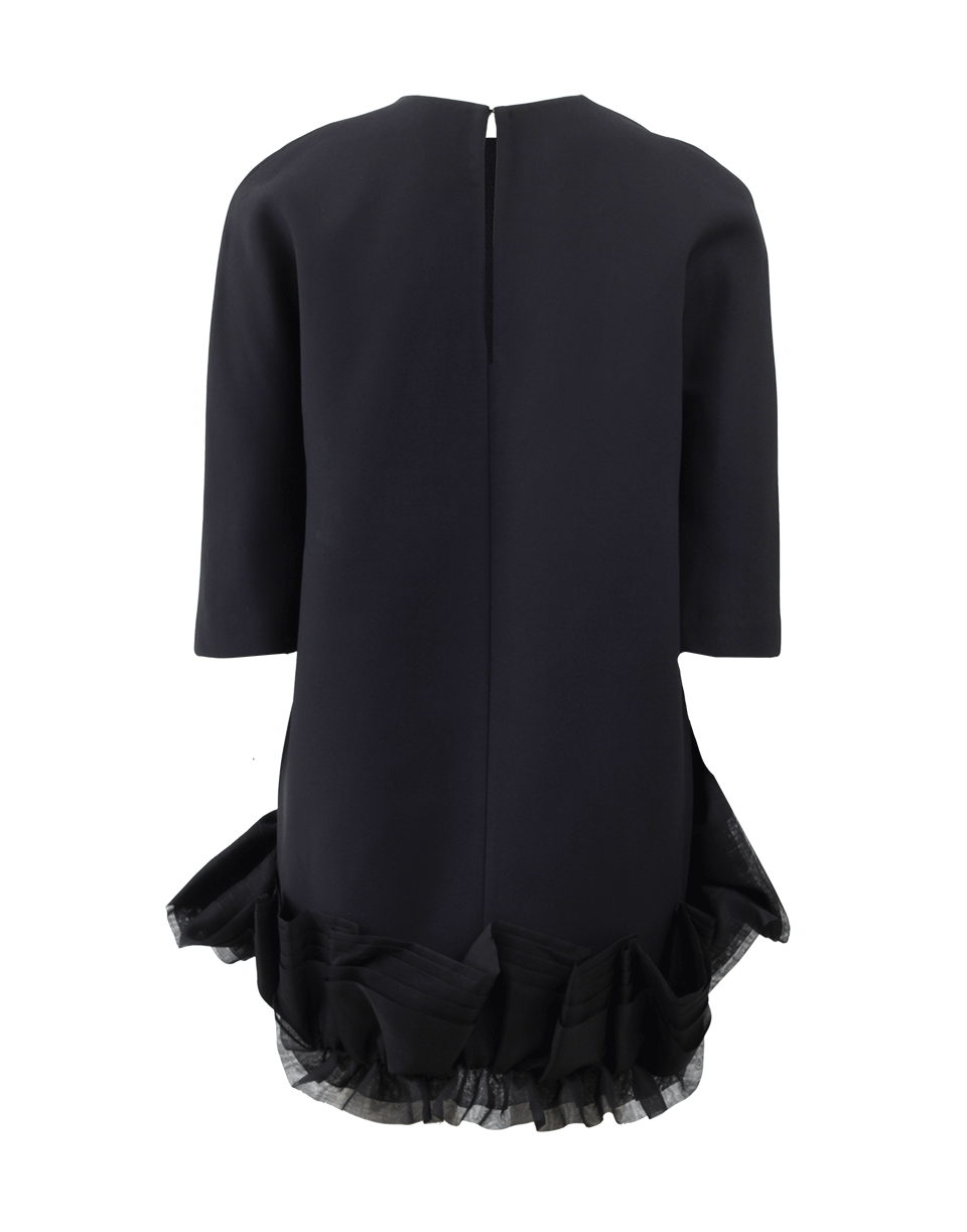 VICTORIA BECKHAM-Ruffle Mini Dress-