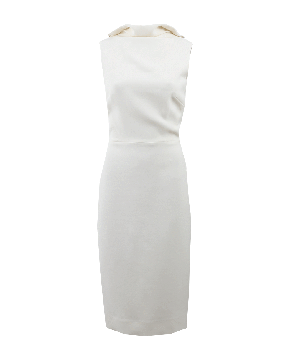 VICTORIA BECKHAM-High Neck Fitted Dress-