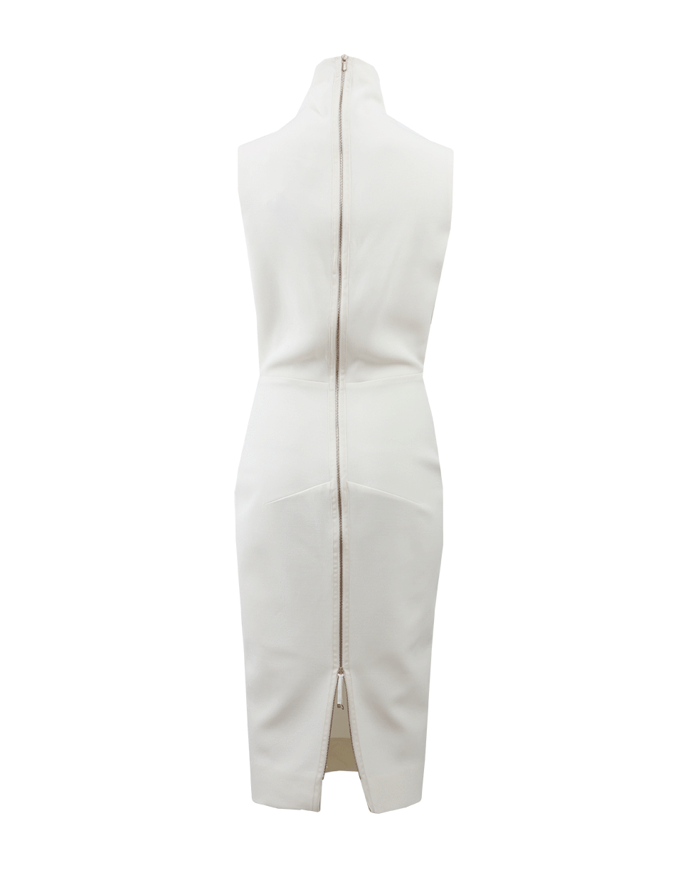 VICTORIA BECKHAM-High Neck Fitted Dress-