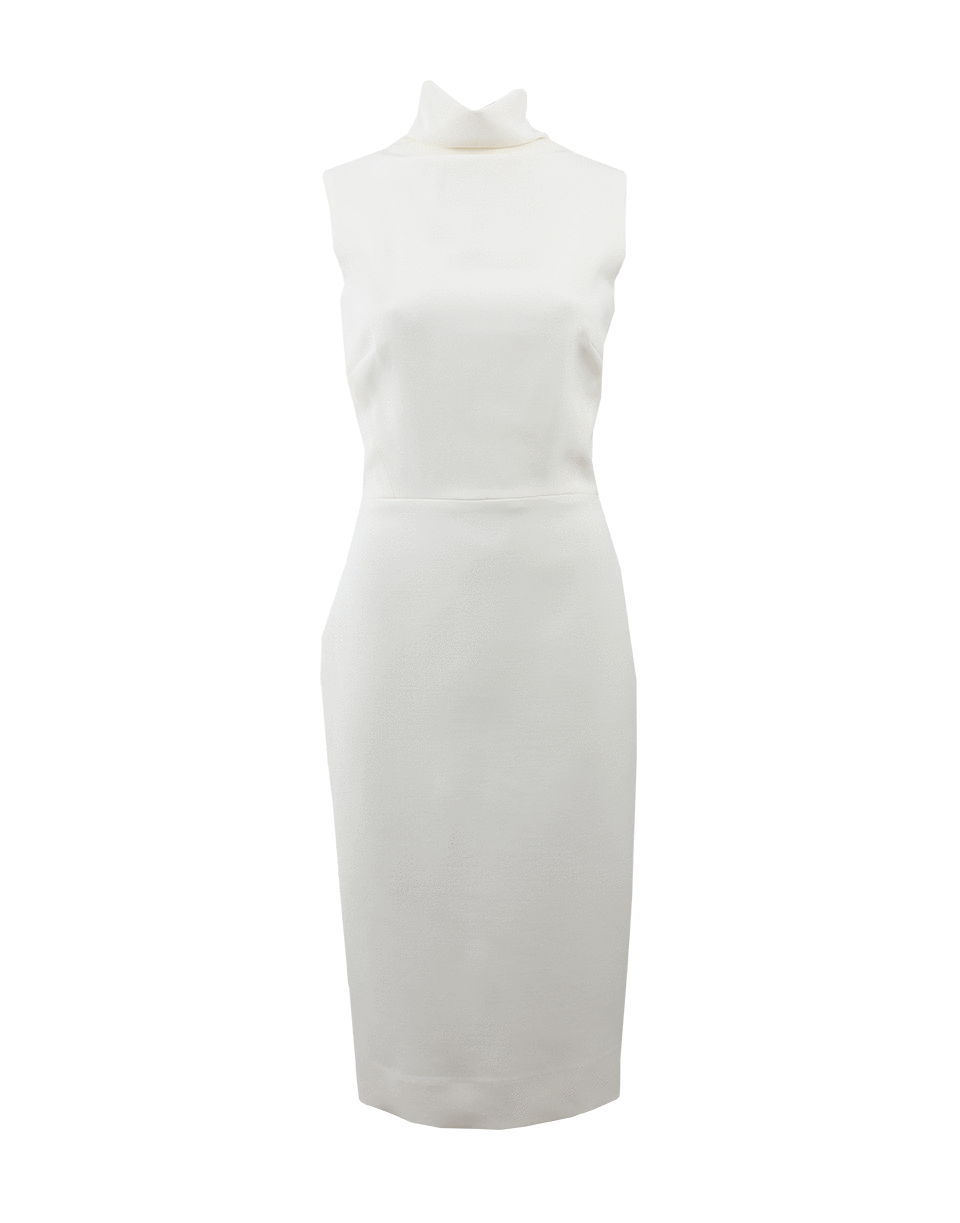 VICTORIA BECKHAM-High Neck Fitted Dress-