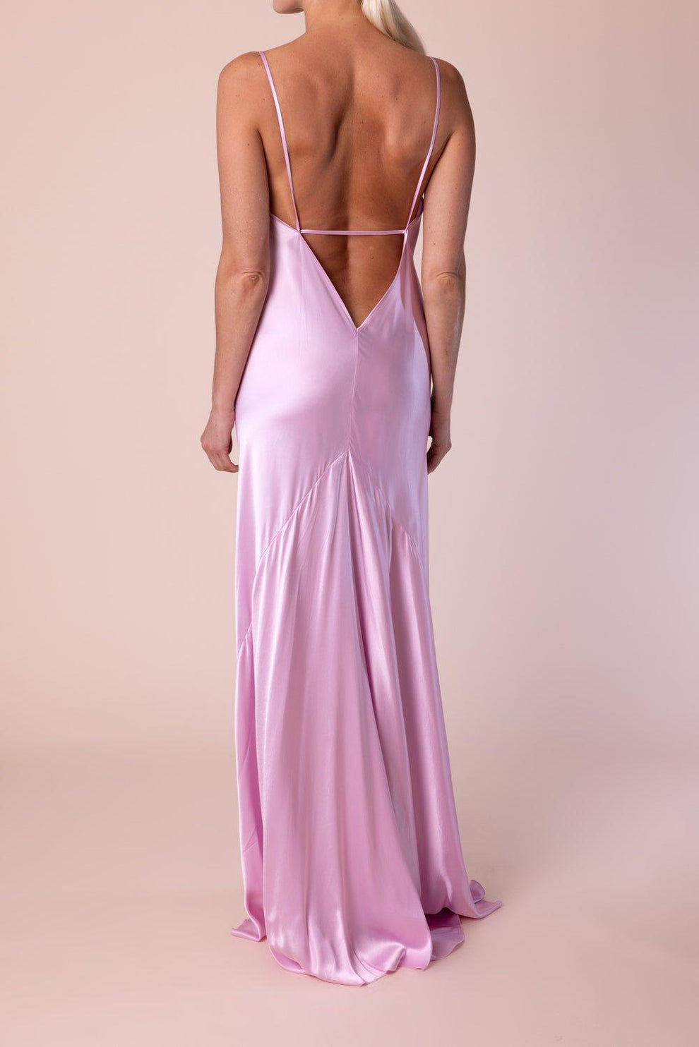 Low Back Cami Floor Length Dress