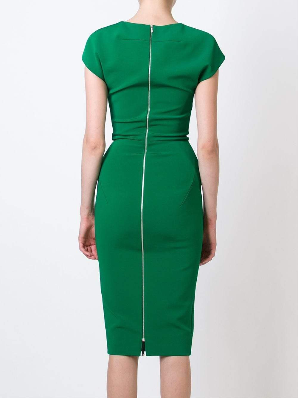VICTORIA BECKHAM-Cap Sleeve Heart Dress-
