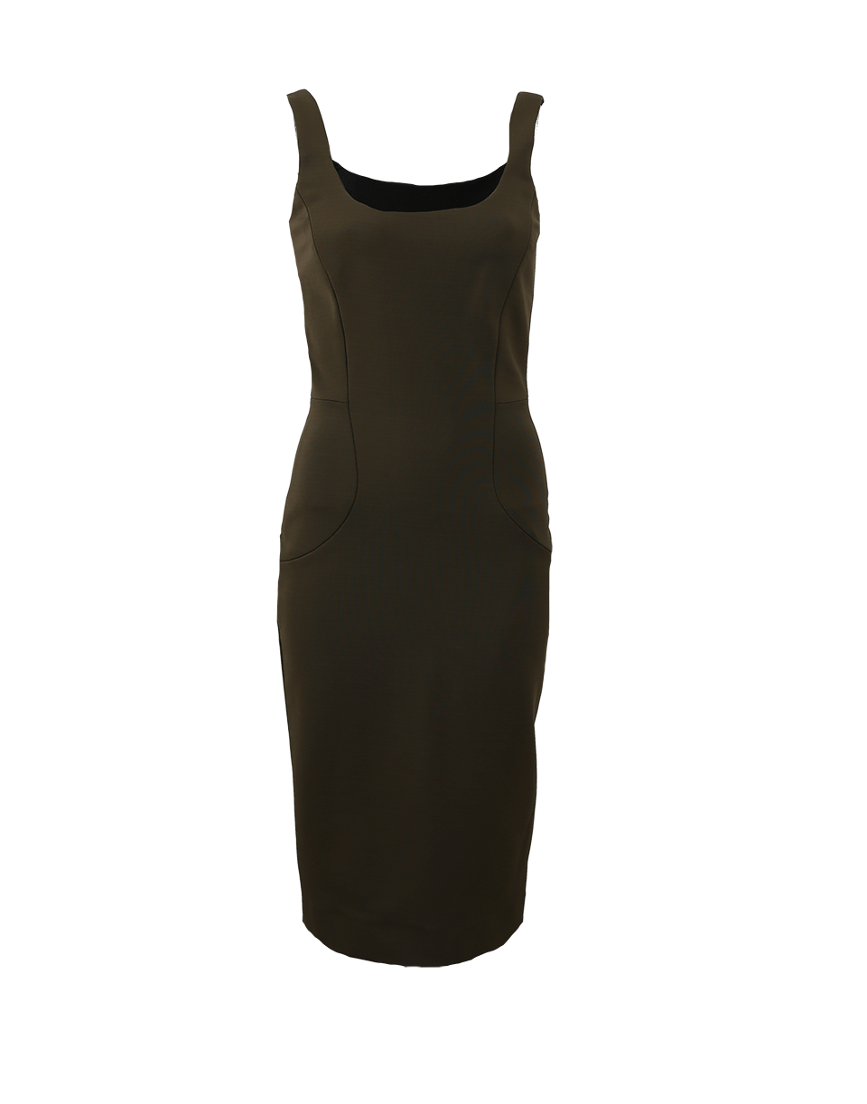 VICTORIA BECKHAM-Scoop Neck Dress-