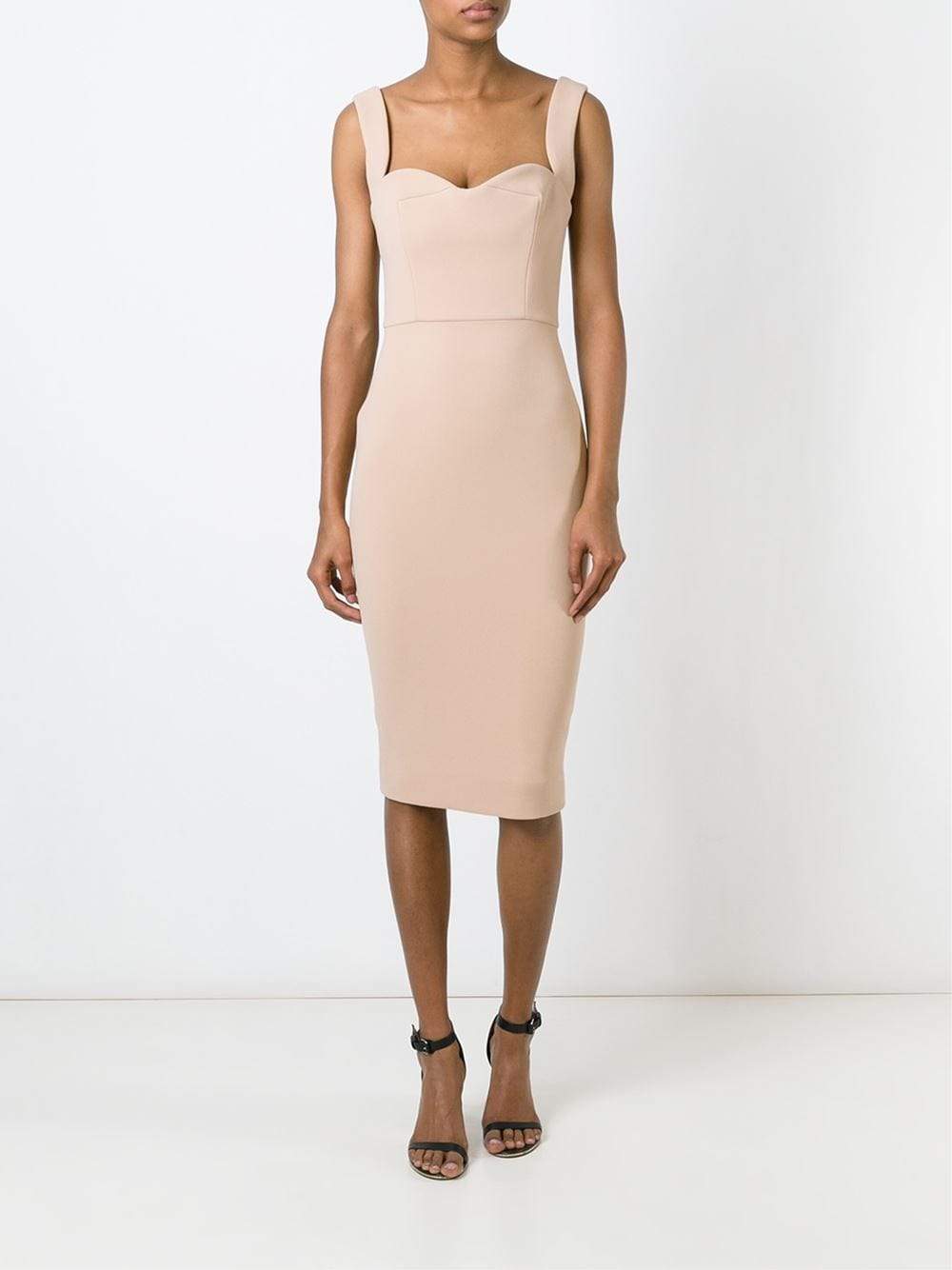 VICTORIA BECKHAM-Curve Cami Fitted Dress-