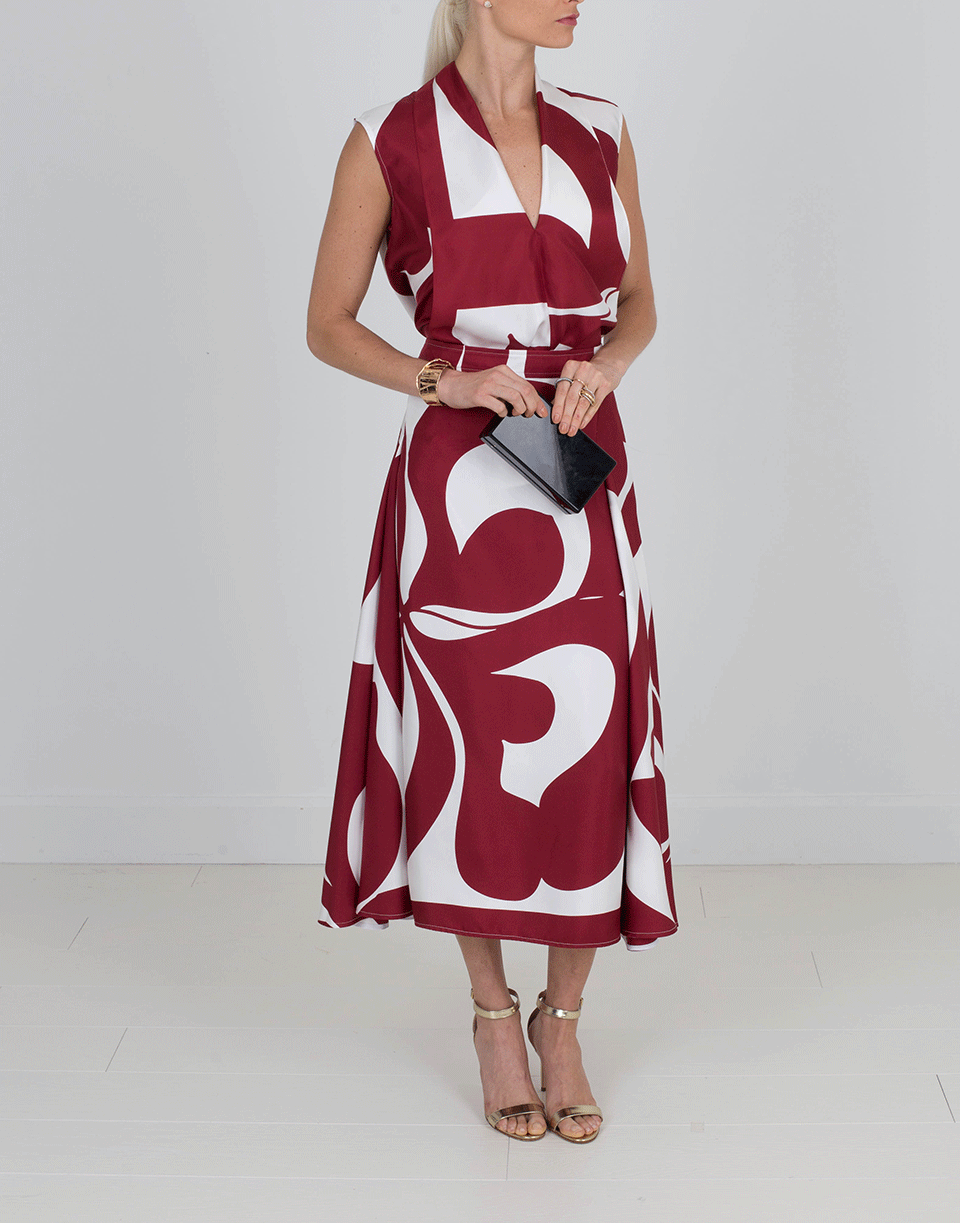 VICTORIA BECKHAM-Side Drape Skirt-
