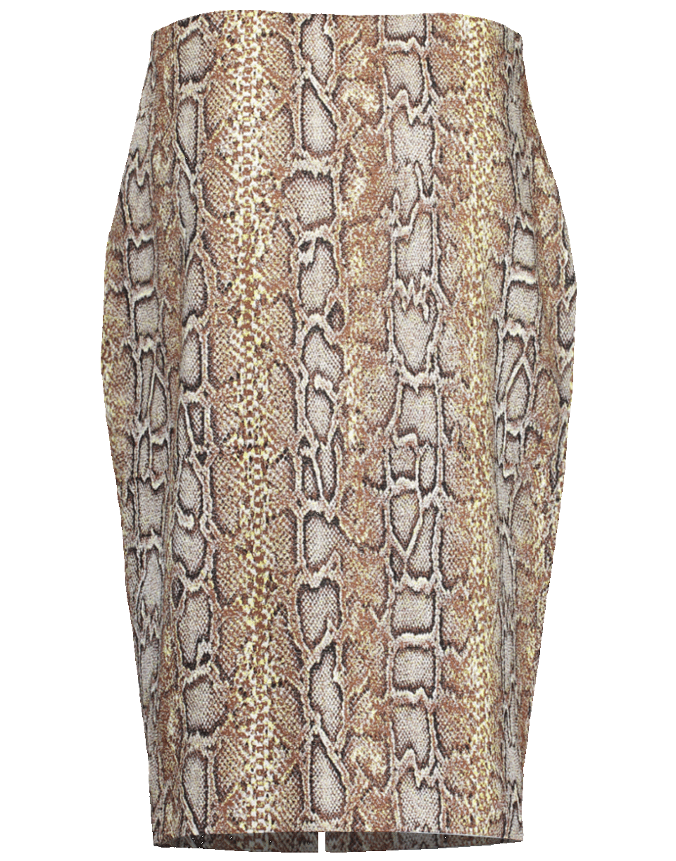 VICTORIA BECKHAM-Python Print Pencil Skirt-