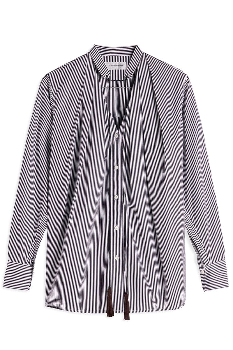 VICTORIA BECKHAM-Tassel Detail Shirt-