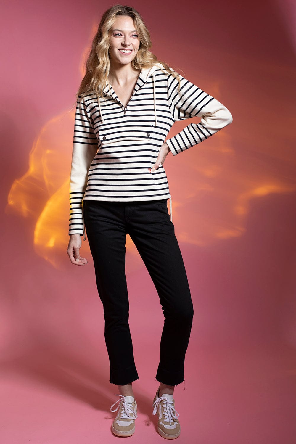 VICTORIA BECKHAM-Front Pocket Hoodie-