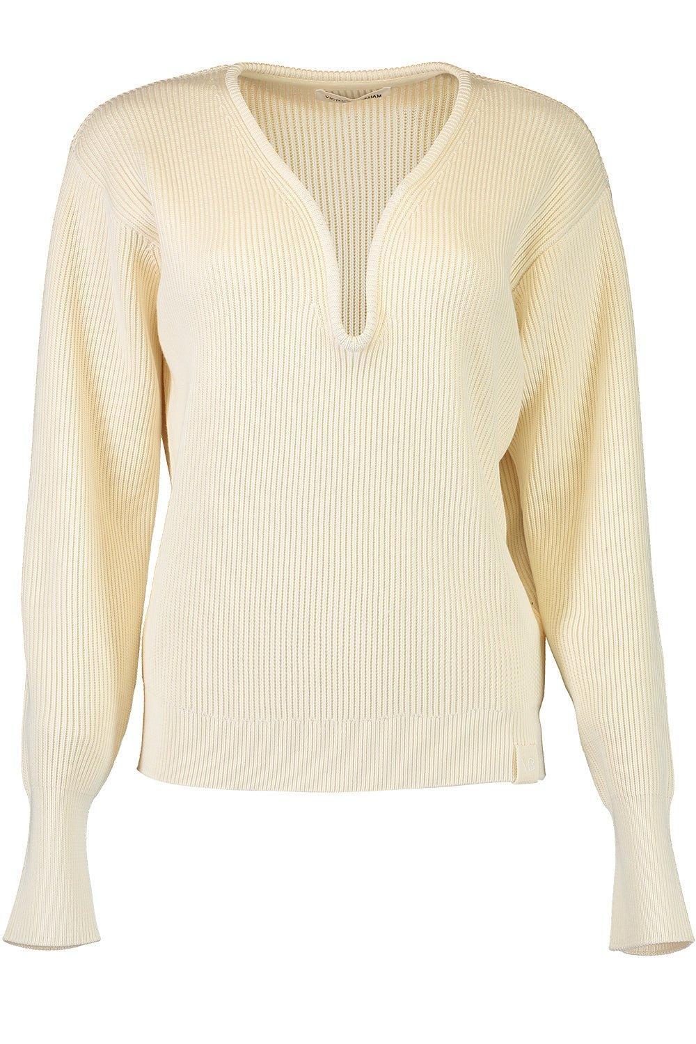 VICTORIA BECKHAM-Frame Detail Shrunken Jumper-