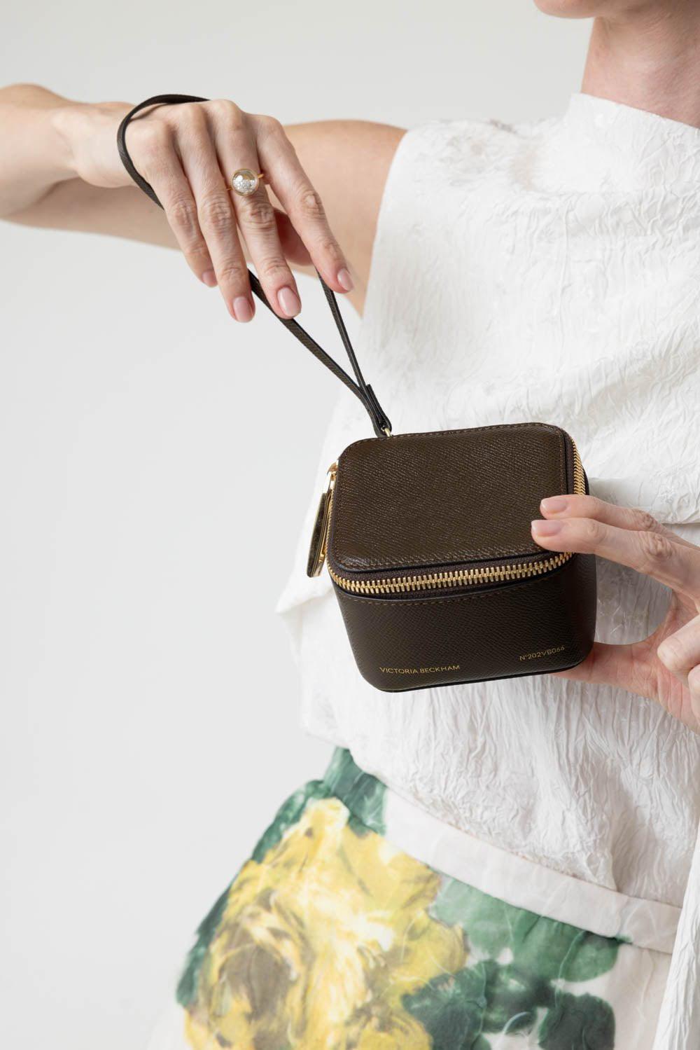 Vanity Micro Clutch - Khaki | VICTORIA BECKHAM – Marissa Collections