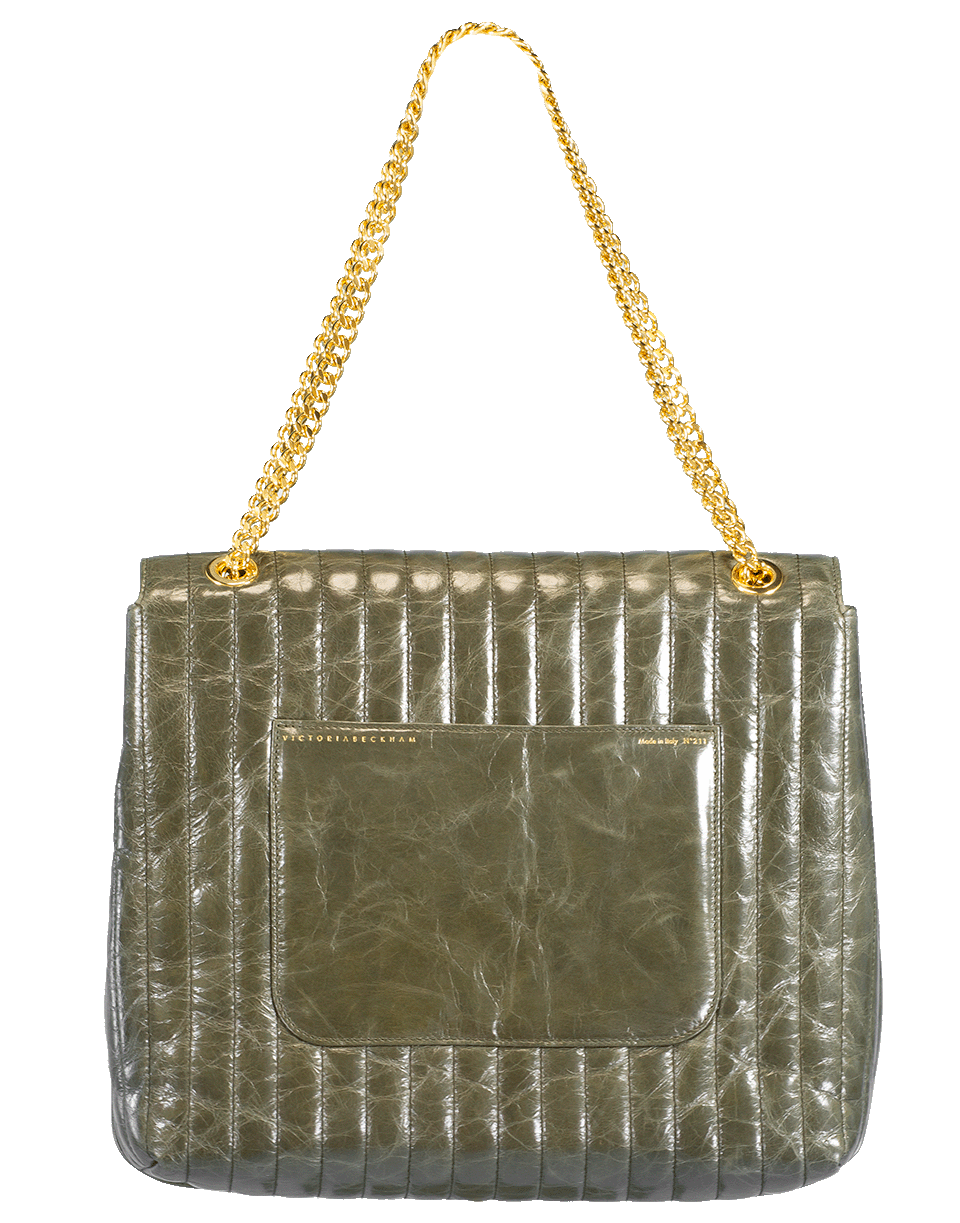 VICTORIA BECKHAM-Quinton On Chain Bag-KHAKI