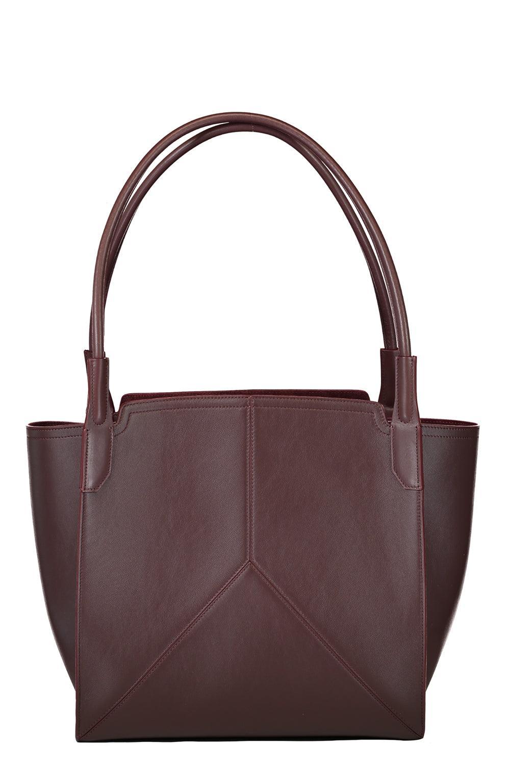 Small Victoria Tote - Burgundy-BURGUNDY-HANDBAGTOTES-VICTORIA BECKHAM