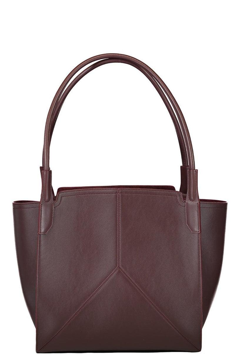 Small Victoria Tote - Burgundy-BURGUNDY-HANDBAGTOTES-VICTORIA BECKHAM