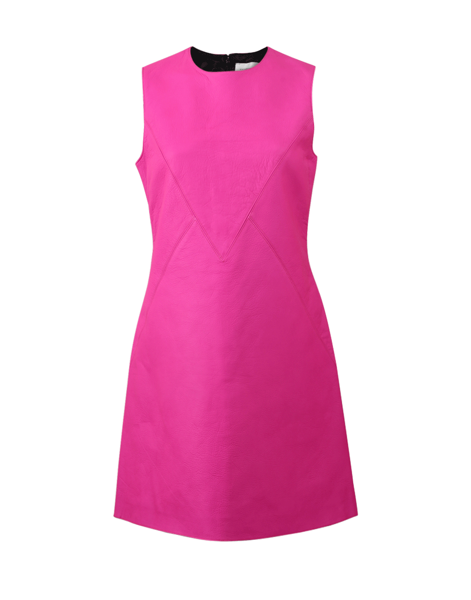 VICTORIA BY V. BECKHAM-A-Line Leather Shift-