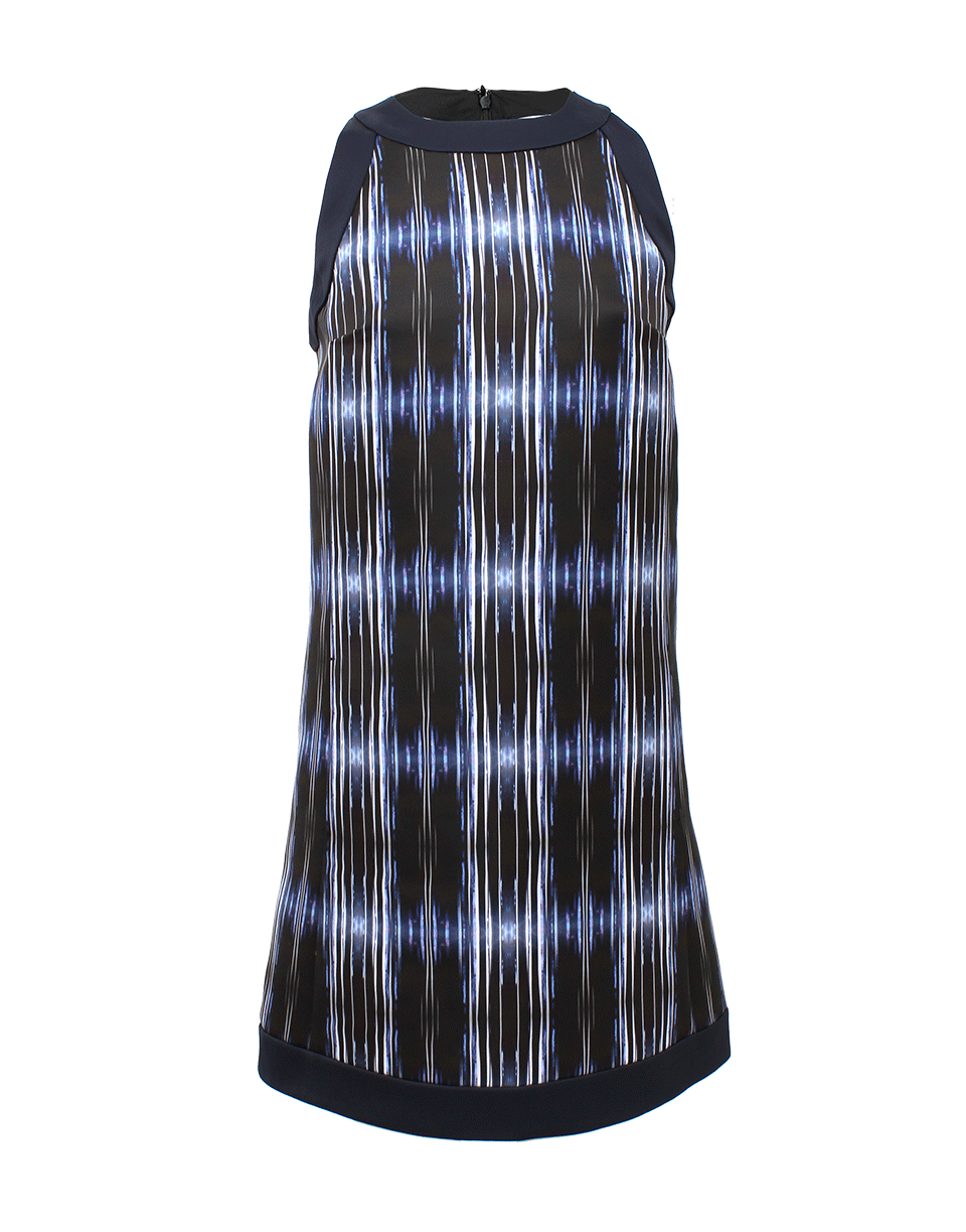 VICTORIA BY V. BECKHAM-Cut Border Print Shift Dress-