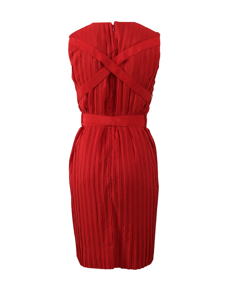 VICTORIA BY V. BECKHAM-Cross Strap Washed Taffeta Dress-