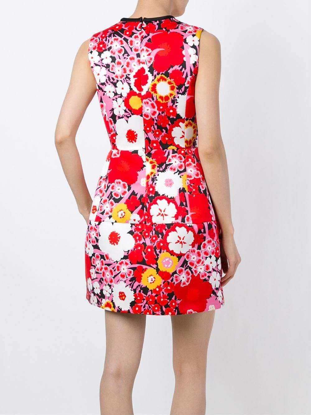 VICTORIA BY V. BECKHAM-Structured Floral Dress-