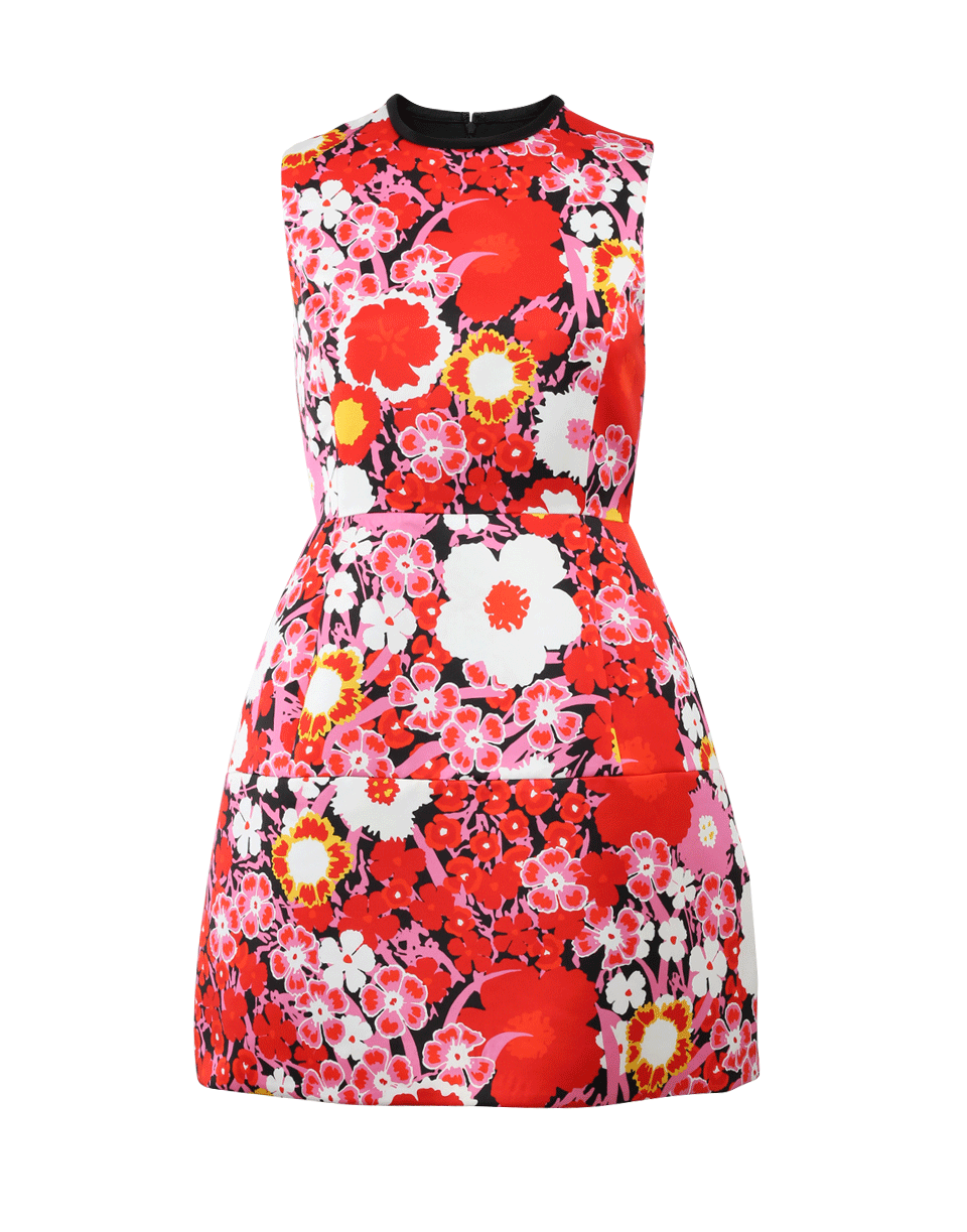 VICTORIA BY V. BECKHAM-Structured Floral Dress-