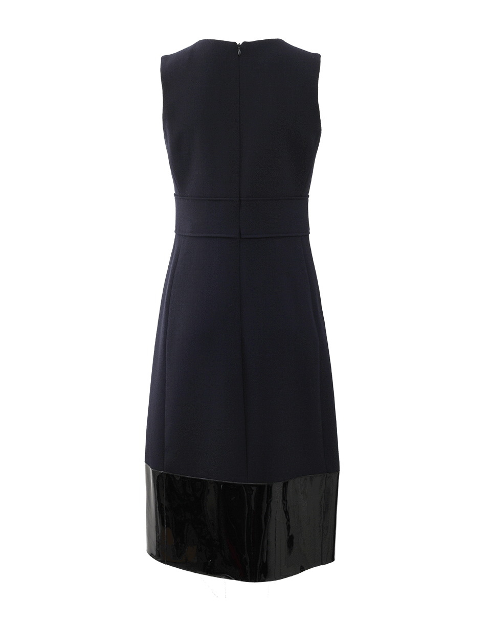 VICTORIA BY V. BECKHAM-Back Zip Midi Dress-